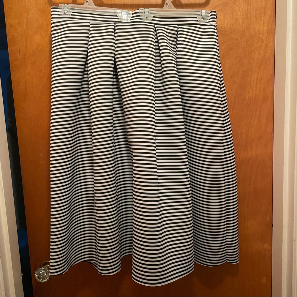 Charlotte Russe Pleated Striped Skirt